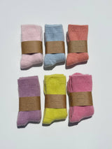 ANGORA WOOL SOCKS - snow pastel Billy Bamboo