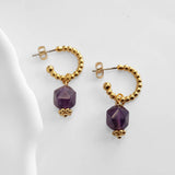 Amethyst Half Hoops | Augusta Jewellery
