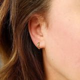 Dainty Vermeil Laurel Hoops | Augusta Earrings Augusta Jewellery