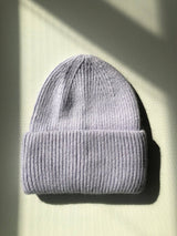 ROYAL ANGORA WOOL BEANIE - snow pastel Billy Bamboo