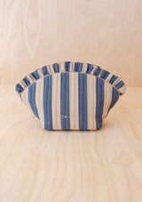 Cotton Wash Bag in Navy Stripe