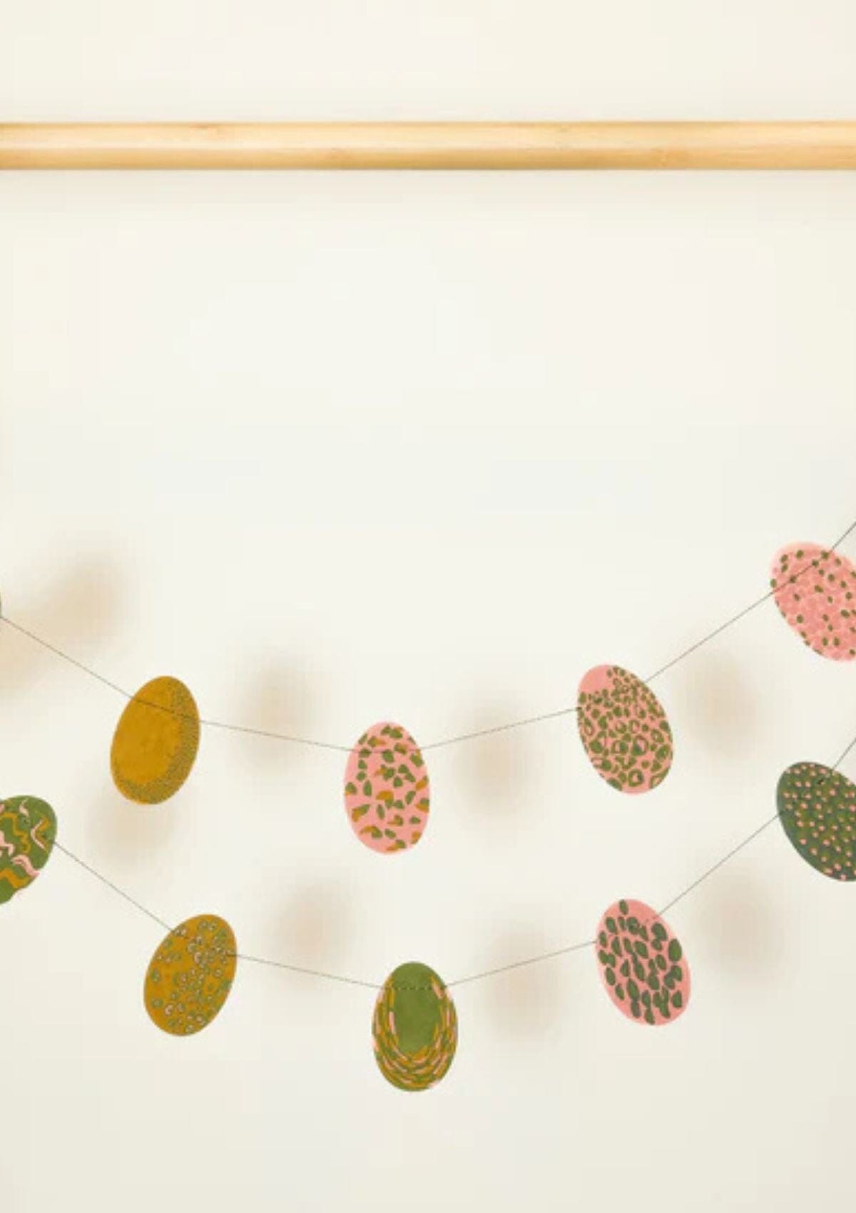 Easter egg Spring Sewn Garland | East End Press Spring Decorations East End Press