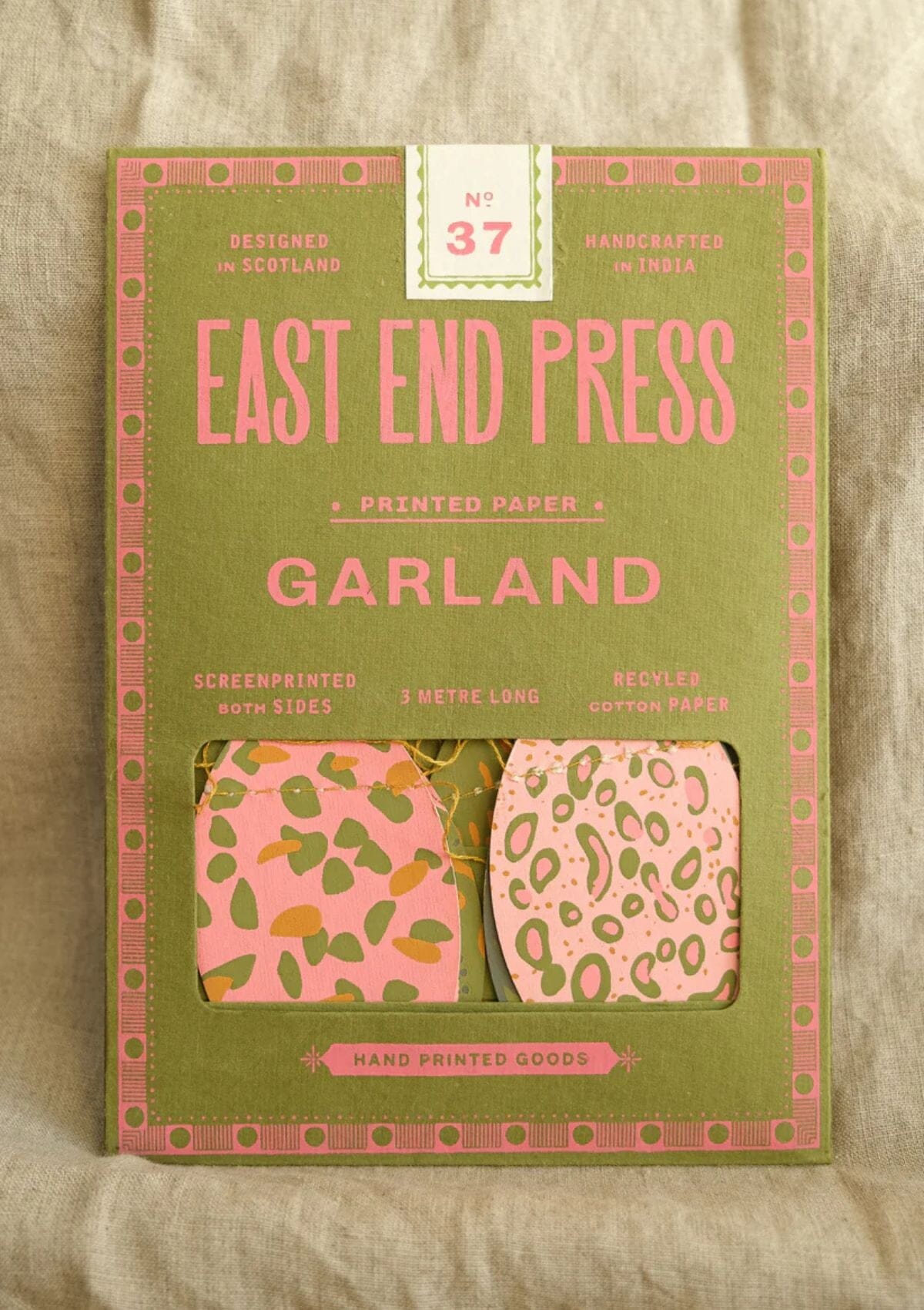 Easter egg Spring Sewn Garland | East End Press Spring Decorations East End Press