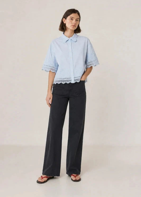 Embroidered Poplin Shirt | Indi & Cold Shirt Indi & Cold