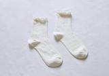 Women's Ruffle Mesh Cotton Socks