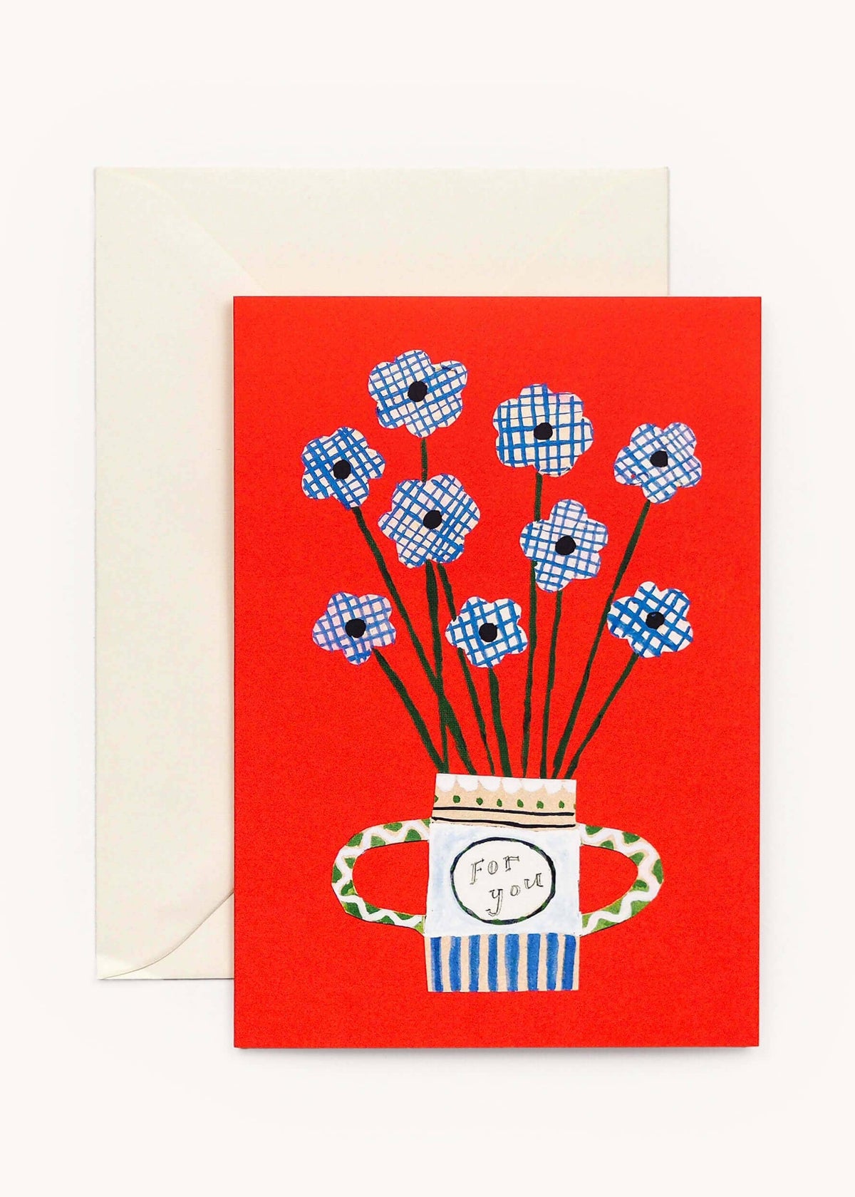 Flowers For You Card Greeting Card Hadley