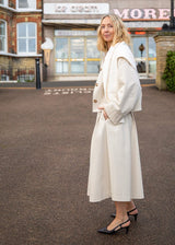 Gloria Cotton Skirt | Chalk Skirt Chalk