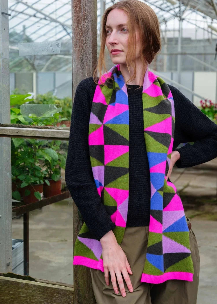 Intarsia Scarf | Hot Tropics | Quinton + Chadwick Scarf Quinton + Chadwick
