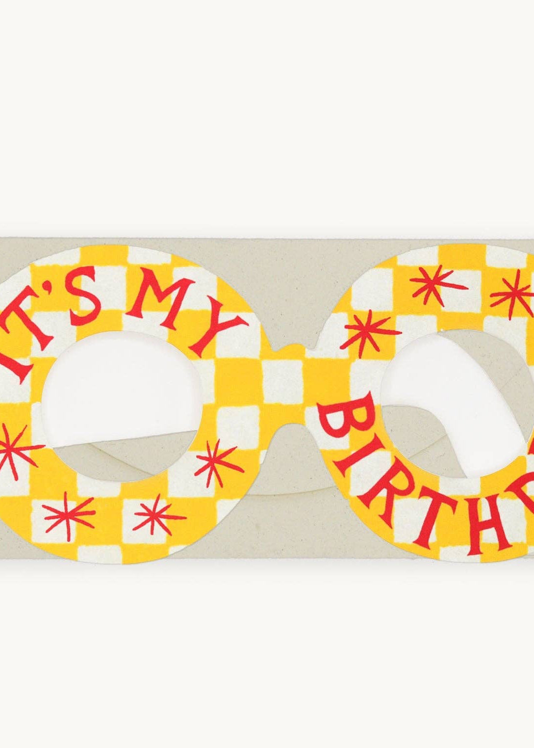 It's My Birthday Glasses Card Hadley