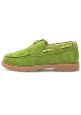 Johanne Boat Shoe | Bambus Green | Woden Trainers wide