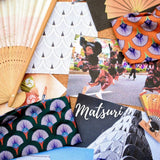 Matsuri Print Hair Scrunchie Pink Scrunchie Newt London