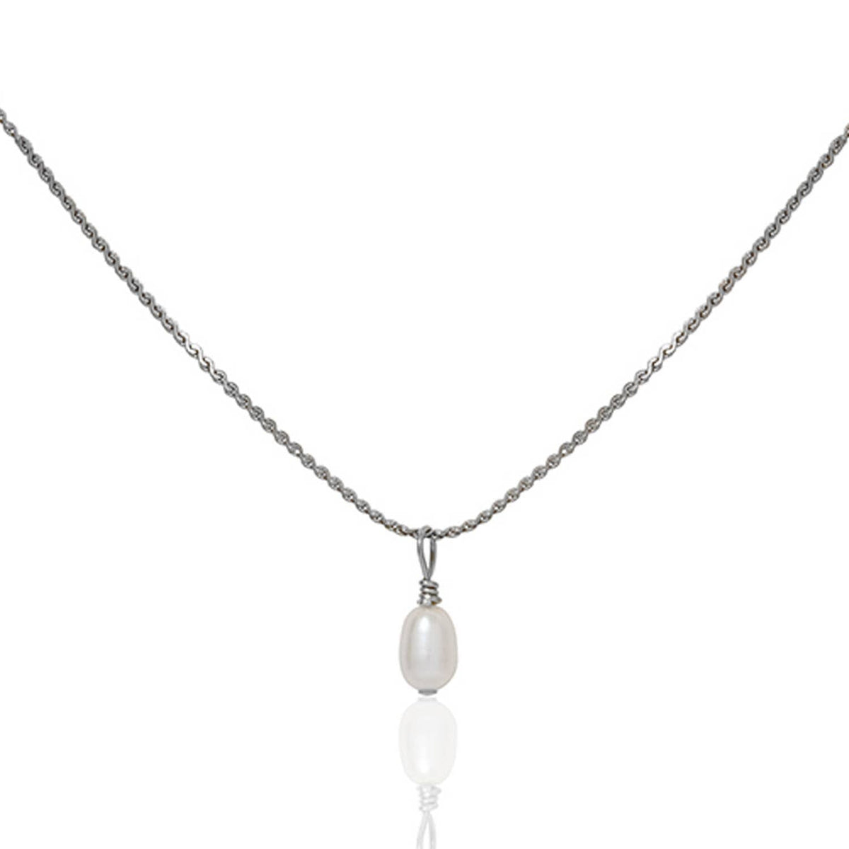 Pearl Droplet Necklace A Weathered Penny Jewellery