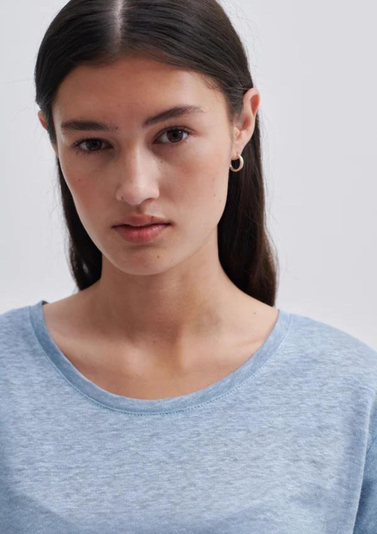 Peony O-Neck Linen Tee | Second Female T-Shirt Second Female