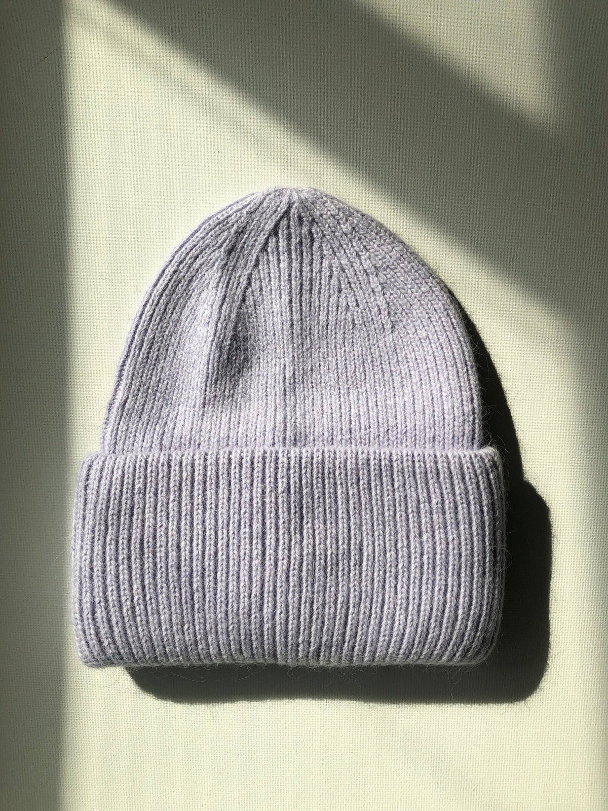 ROYAL ANGORA WOOL BEANIE - snow pastel Billy Bamboo