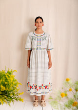 Sienna Dress | Ecru Multi | Bonte London Dress Bonte