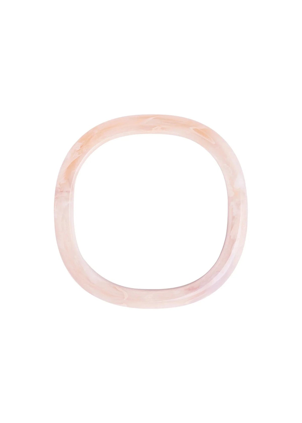 Soft Edge Bangle | Ivory Rose Marble | Vanessa Baroni Bracelet Vanessa Baroni