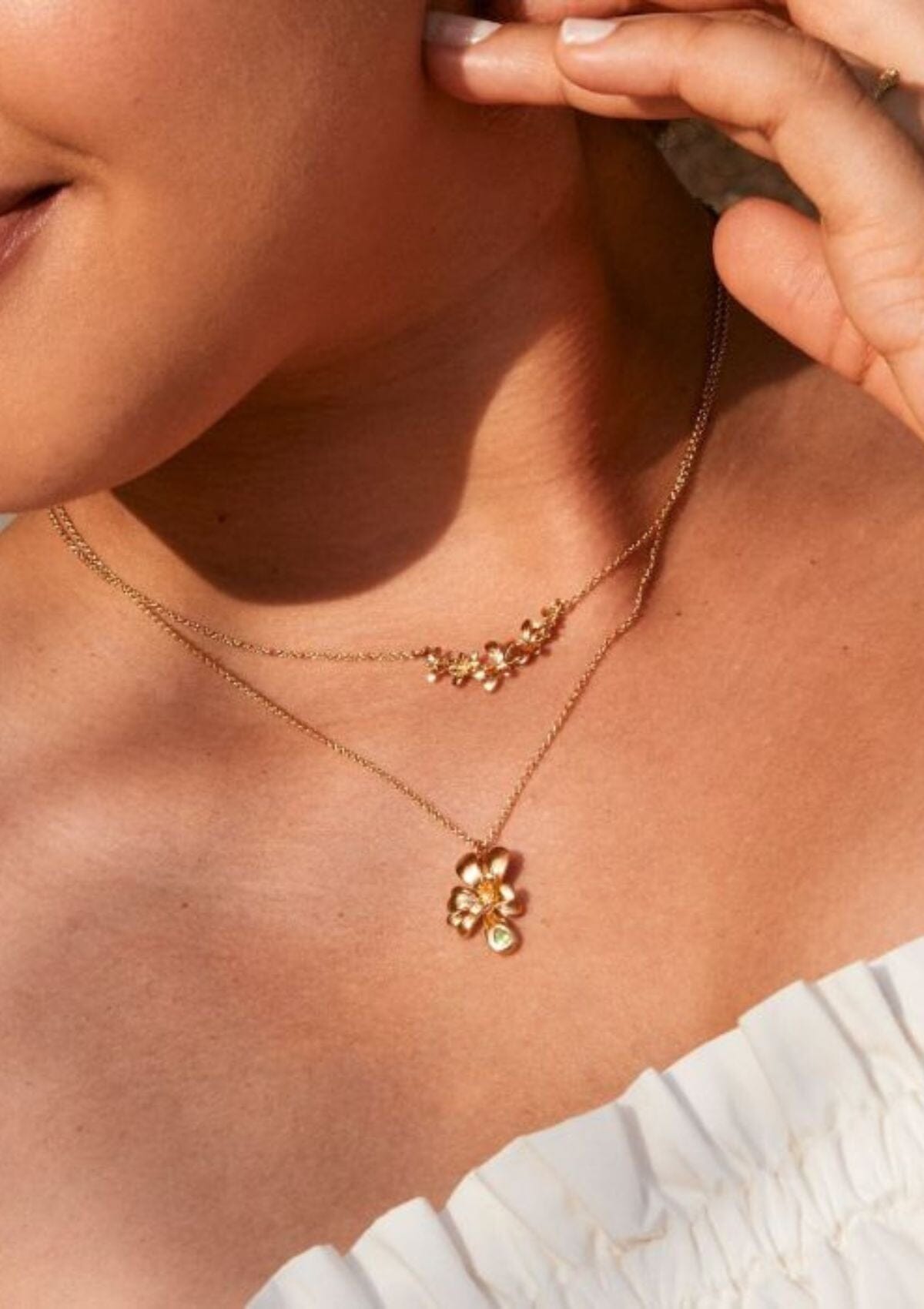 Sprouting Rosette In-Line Necklace | Alex Monroe Necklace Alex Monroe