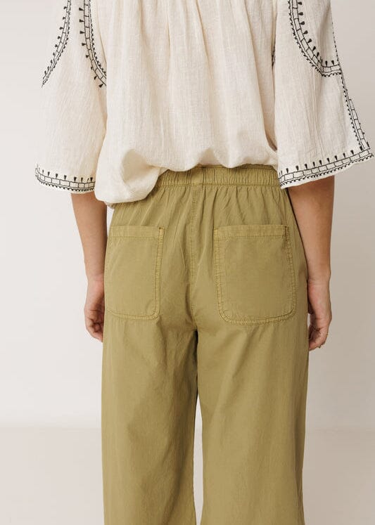 Straight High Waist Poplin Pant | Indi & Cold Trousers Indi & Cold