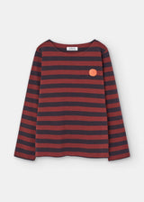 Striped Dot Long Sleeve Cotton T-Shirt | Loreak Mendian Long Sleeve T-Shirt Loreak Mendian