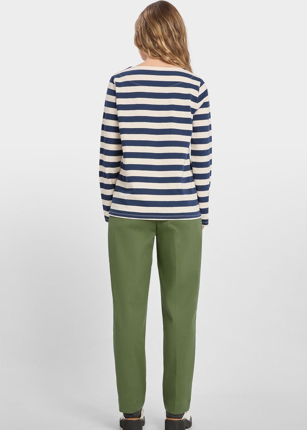 Striped Dot Long Sleeve Cotton T-Shirt | Loreak Mendian Long Sleeve T-Shirt Loreak Mendian