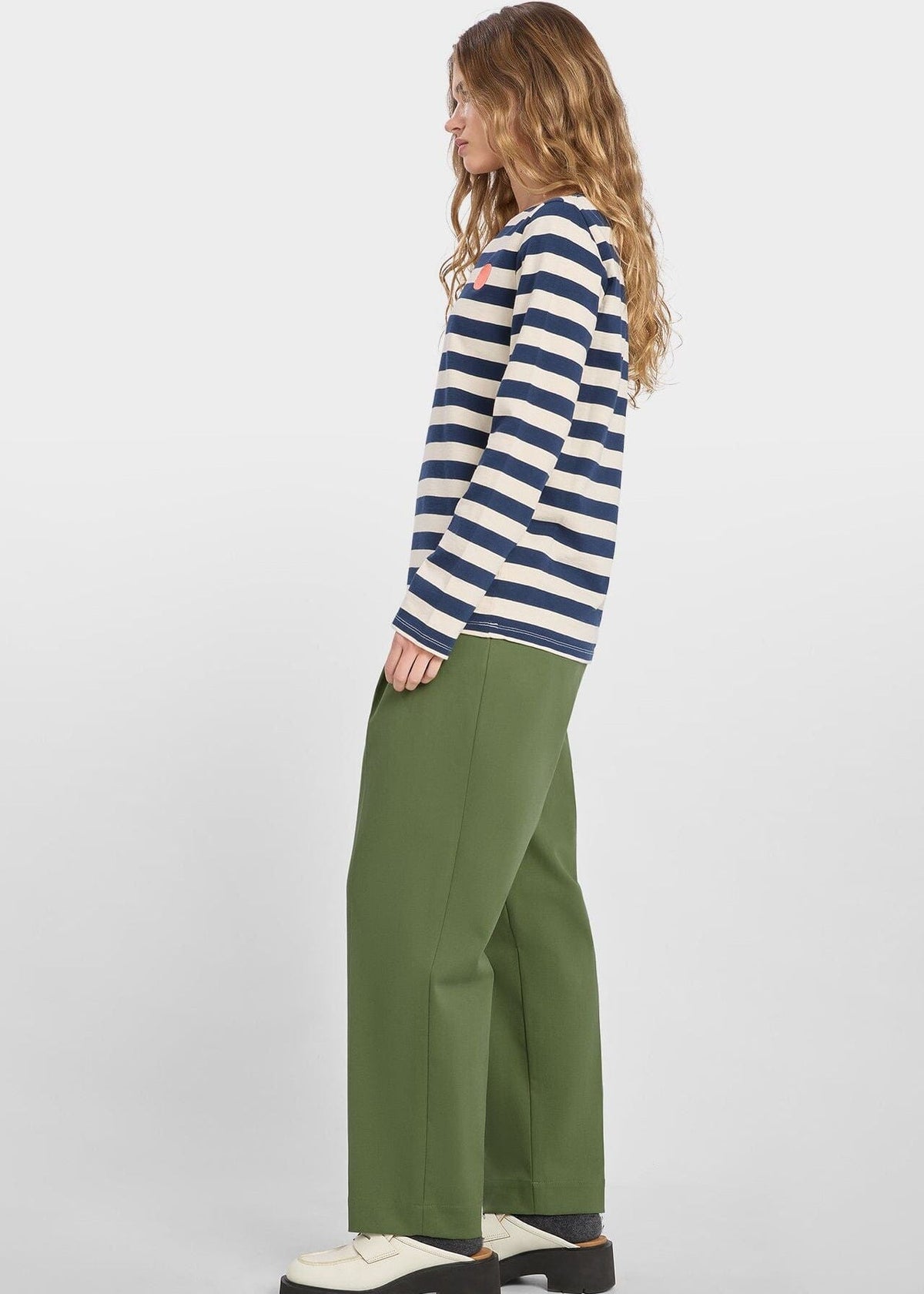 Striped Dot Long Sleeve Cotton T-Shirt | Loreak Mendian Long Sleeve T-Shirt Loreak Mendian