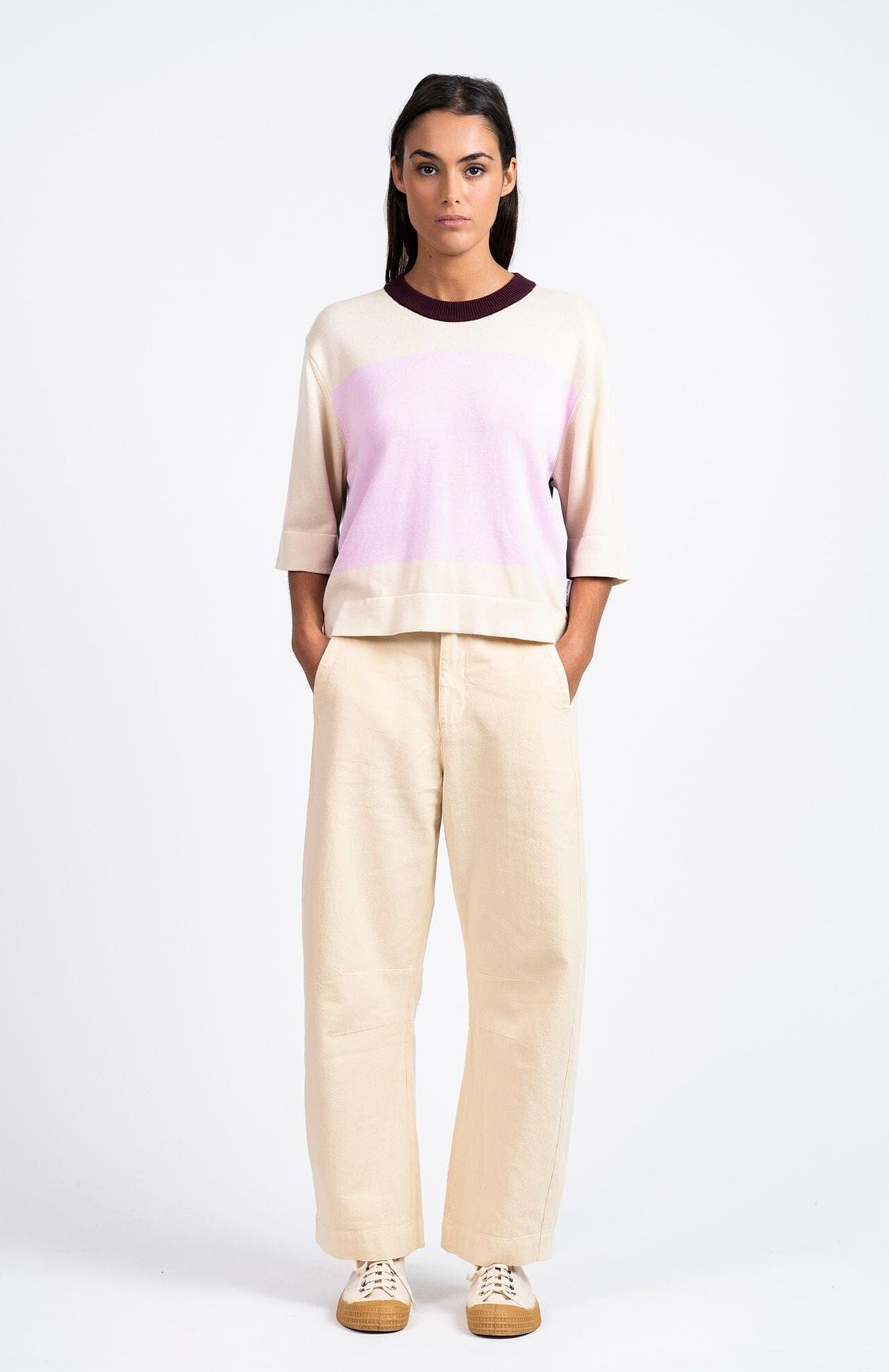 Tome Trousers | Loreak Mendian | Cream Trousers Loreak Mendian