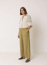 Straight High Waist Poplin Pant | Indi & Cold Trousers Indi & Cold