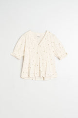 Short Sleeved Floral Blouse | Indi & Cold
