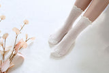 Women's Ruffle Mesh Cotton Socks Socks Happy Knits