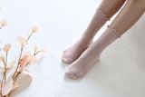 Women's Ruffle Mesh Cotton Socks Socks Happy Knits