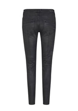 Biker Style Coated Dark Grey Coated Jean | Alanis | Mos Mosh Jeans MOS MOSH