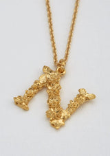 Floral Letters Gold Plated | Alex Monroe Necklace Alex Monroe