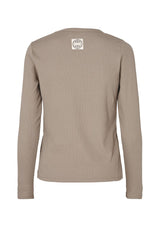 Cotton Ribbed Long Sleeve Top | Levete Room Long Sleeve T-Shirt Levete Room