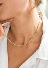 Delicate Rope Chain Necklace | Weathered Penny Necklace A Weathered Penny