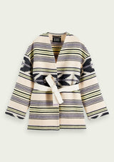 Ikat Jacquard Belt Jacket | Scotch & Soda Jacket Scotch & Soda