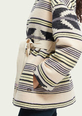 Ikat Jacquard Belt Jacket | Scotch & Soda Jacket Scotch & Soda