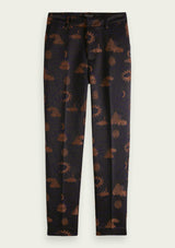Jacquard Tapered High Rise Trousers | Scotch & Soda Trousers Scotch & Soda