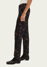 Jacquard Tapered High Rise Trousers | Scotch & Soda Trousers Scotch & Soda