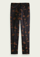 Jacquard Tapered High Rise Trousers | Scotch & Soda Trousers Scotch & Soda