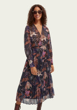 Midnight Navy Printed Midi Dress | Scotch & Soda Dress Scotch & Soda