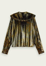 Printed Sequin Collar Blouse | Scotch & Soda Blouse Scotch & Soda