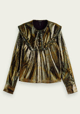 Printed Sequin Collar Blouse | Scotch & Soda Blouse Scotch & Soda