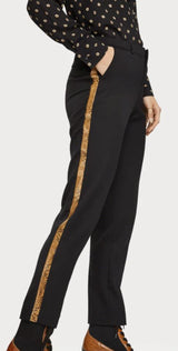 Scotch & Soda Tailored Side Stripe Snake Trouser Trousers Scotch & Soda