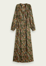 Printed Wrap-over Maxi Dress | Scotch & Soda Dress Scotch & Soda