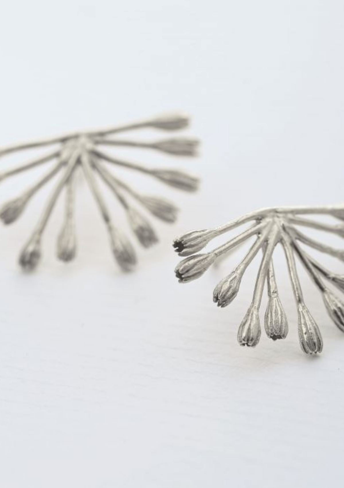 Alex Monroe Fanned Seed Pod Stud Earrings Earrings Alex Monroe