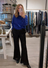 Black Sequin Trousers | Shine On | Second Female Trousers Second Female