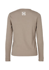 Cotton Ribbed Long Sleeve Top | Levete Room Long Sleeve T-Shirt Levete Room
