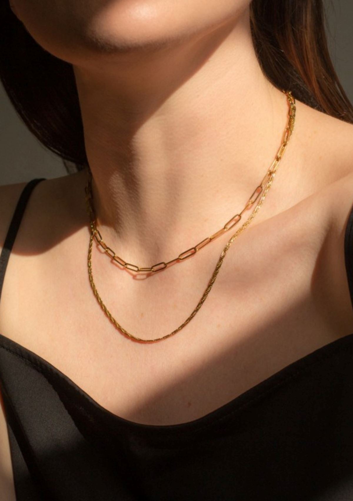 Cable Chain Necklace | Weathered Penny Necklace A Weathered Penny