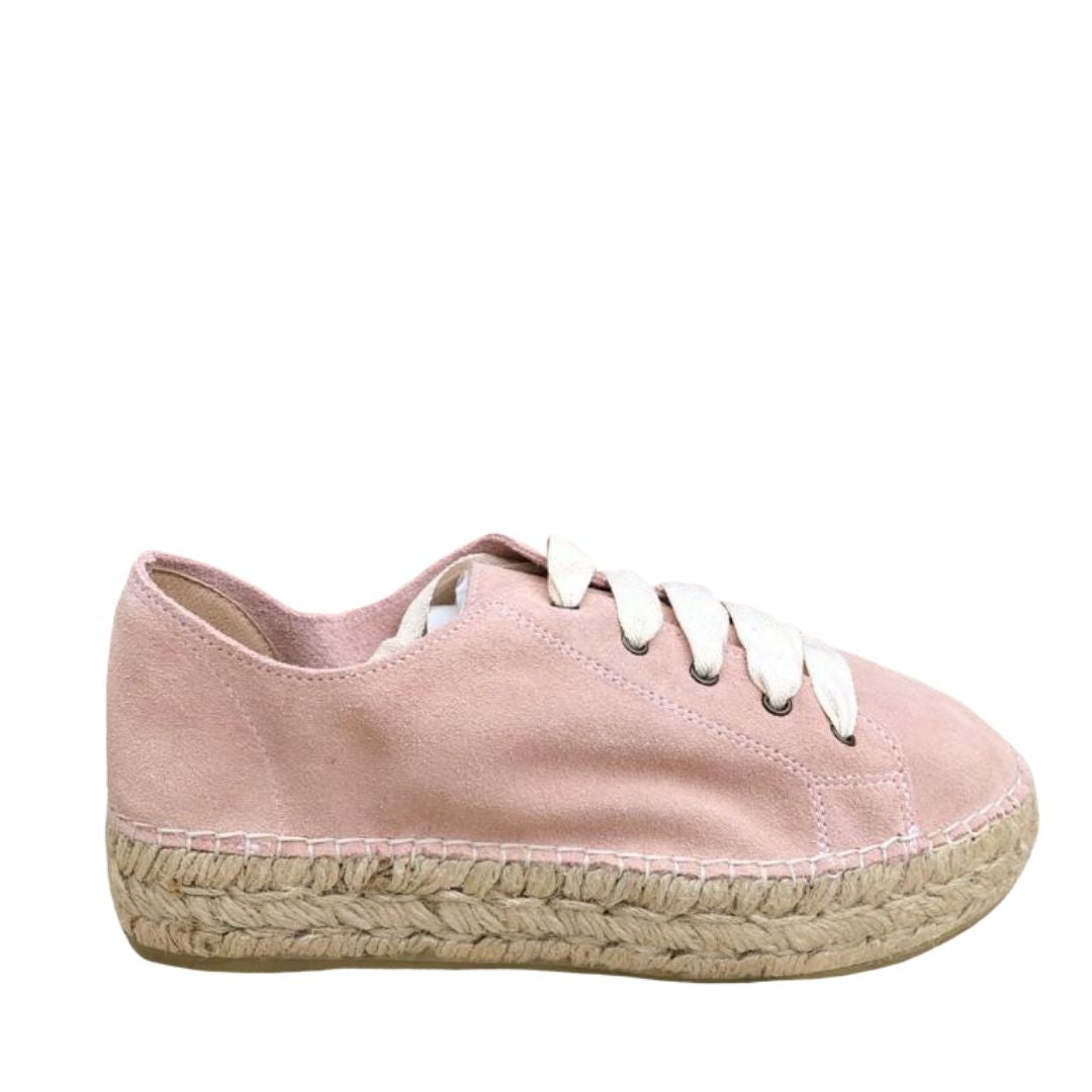 Macarena Rosa Suede Espadrilles Espadrilles Macarena