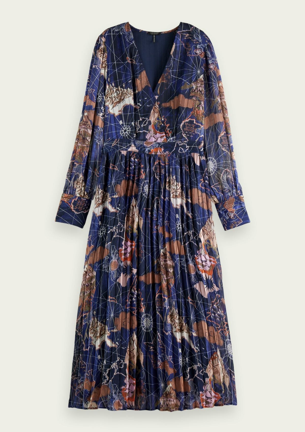 Midnight Navy Printed Midi Dress | Scotch & Soda Dress Scotch & Soda